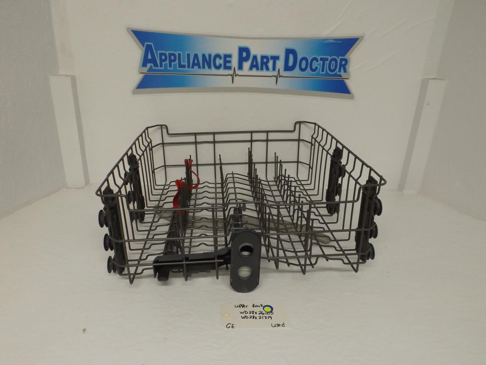GE Dishwasher WD28X26105 WD28X21719 Upper Rack Used GE Dishwasher WD28X26105 WD28X21719 Upper Rack Used